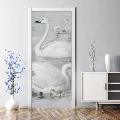 Produktbild von Dekorative Türposter selbstklebend Klebefolie Wandaufkleber Türaufkleber Vintage Vögel 70 x 200 cm
