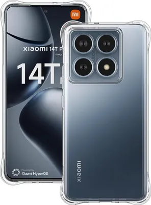 Obrázek produktu pro Pouzdro pro Xiaomi 14T Pro Průhledné Měkké TPU Bumper, Nárazuvzdorné Ochranné Pouzdro