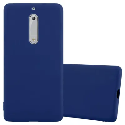 Zdjęcie produktu dla Etui Cadorabo do Nokia 5 2017 w kolorze niebieskim, silikonowe etui TPU na telefon komórkowy