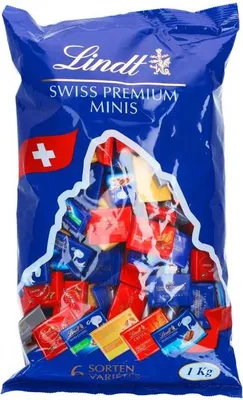 Produktbild von Lindt Napolitains, 1 kg, Sortiert, 566 kcal, 2361 kJ, 350 mm, 200 mm