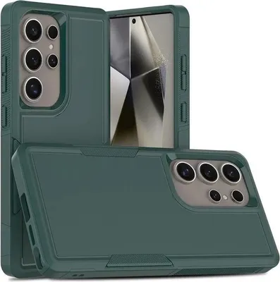 Immagine prodotto di Custodia per Samsung Galaxy S25 Ultra - Cover posteriore Phonesta ImpactShield - Verde scuro