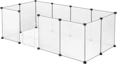 Produktbild von Famanu Tiergehege Transparent - Verstellbar - Für Innen - 142x72x45cm
