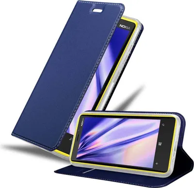 Produktbild von Cadorabo Handyhülle für Nokia Lumia 920 Schutz Hülle in Blau Cover Etui Book Case Booklet