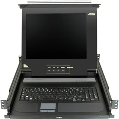 Produktbild von ATEN CL1000M, 1920 x 1200 Pixel, WUXGA, Rack-Einbau, 16 W, 1U, Schwarz
