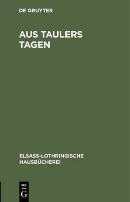 Produktbild von Aus Taulers Tagen
