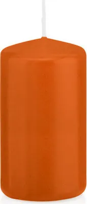 Produktbild von 24 Stumpen Kerzen Aprikose Orange 8 x 3,8 cm (H x D) deutsche Marken Kerzen aus 100% Paraffin Wachs in er RAL Kerzen Qualität