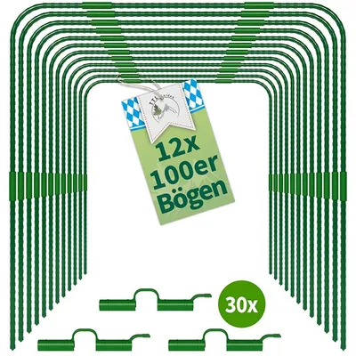 Produktbild von TTL GARDEN Vario 100 Tunnelbogen System 12er Set – 100x120cm + Clips