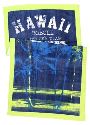 Produktbild von Strandtuch aus 100% Baumwolle im Hawaii-Stil 77 x 144 cm