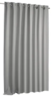 Produktbild von Verdunklungsvorhang grau Ösen 135x175 cm Vorhang blickdicht Gardine