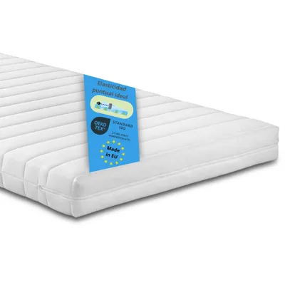 Imagen del producto de Colchón de espuma fría ortopédico, 100 x 200 cm, H3, 10 cm de grosor, colchón reversible, Bodyprotect Comfort Line