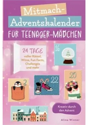 Produktbild von Mitmach-Adventskalender für Teenager Mädchen - Kreativ durch den Advent