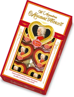 Produktbild von Reber Mozart-Herz'l 8er 80g