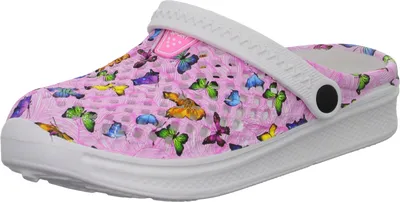 Produktbild von Badeschuhe aus EVA, Rot, leicht, wasserabweisend mit Schmetterlingsverzierung
