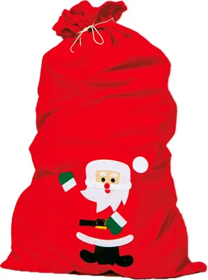 Obrázek produktu pro Santa pytel plstěný červený cca 90x60 cm