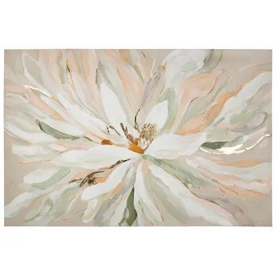 Produktbild von GILDE Bild rechteckig Golea goldfarben, weiß H. 80 cm, 38535