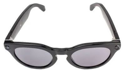 Produktbild von COLMI V03 Smart Glasses, Smarte Brille mit 8MP Kamera, Audio, Bluetooth 5.3, IP65 - Ausführung: Sonnenbrille, Runder Rahmen