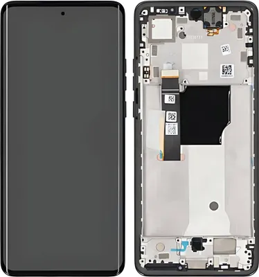 Produktbild von Original Motorola Edge 40 Neo XT2307 OLED Display Touchscreen Bildschirm Rahmen Schwarz & Werkzeug