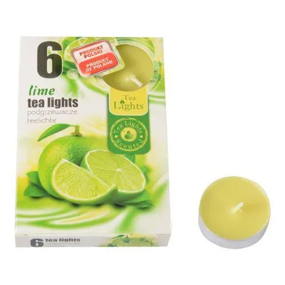 Zdjęcie produktu dla świeczka zapachowa LIMETKA (6szt) (pali się 6x3-4h)