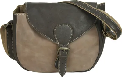 Produktbild von Sunsa klein Damen Leder Tasche Umhängetasche Schultertasche Mini Handtasche Vintage Retro Design Ledertasche hochwertige Crossbody used Look Damentasche Frauentasche mit Reißverschluss braun
