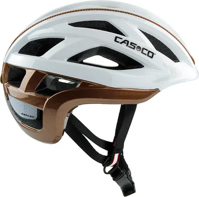 CASCO Cuda 2 Strada Fahrradhelm - weiß mokka