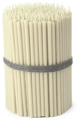 250 Altarkerzen weiß rußfrei tropffrei 16 cm Paraffinwachs
