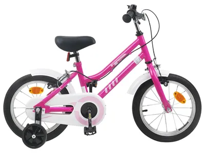 Produktbild von Kinderfahrrad 12 Zoll für 2-4 Jahre alt Pink Weiß