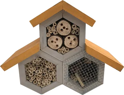 Produktbild von Elmato 10241 Insektenhaus Insektenhotel Toscana, 3 Kammern 28x12x23cm