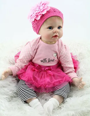 Immagine prodotto di 55CM Reborn Baby Doll Lifelike fatto a mano morbido silicone vinile ragazza