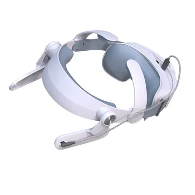 Obrázok produktu pre Náhlavná páska kompatibilná s VR headsetom Meta Quest 3, 5000 mAh, dobíjateľná, 360° po celom obvode, nastaviteľná náhlavná páska, 180° odľahčenie tlaku, VR príslušenstvo pre pohodlné nosenie (T3)