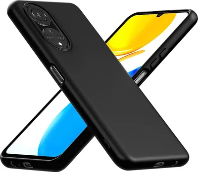 Zdjęcie produktu dla Silikonowe etui na telefon komórkowy Honor X7 Protective Cover Matt Black Back Cover