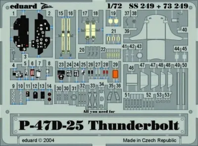 Produktbild von Eduard Accessories P-47D-25 Thunderbolt 7250249