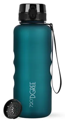 Produktbild von 720°DGREE Trinkflasche uberBottle softTouch mit Sieb smaragd green 1,5l
