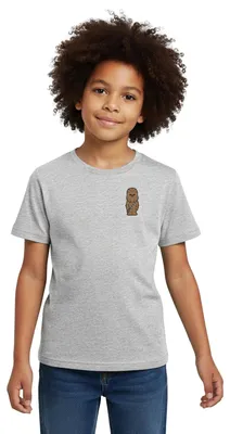 Produktbild von Star Wars Chewbacca Chestprint Kinder T-Shirt, 122/128 (7-8 Jahre), Grau meliert
