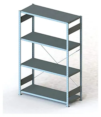 Produktbild von Metallsteckregal - Stecksystem Lagerregal 200 x 130 cm - 50 cm tief verzinkt - Fachlast 230 kg