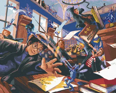 Image de Zuty - Peinture par numéros - LES DISGRACIEUX DE CORNOUAILLES (HARRY POTTER), 40 x 50 cm, toile tendue sur châssis