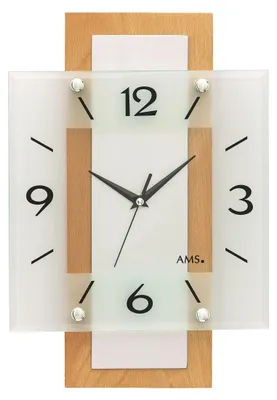 Produktbild von Moderne Wanduhr aus Holz