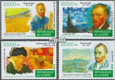 Produktbild von Briefmarken Guinea 2015 Mi 11203-11206 (kompl. Ausgabe) postfrisch Vincent van Gogh