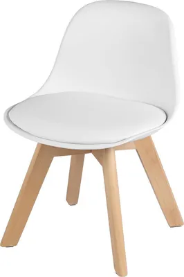 Obrázek produktu pro Dětská židle - Židle do jídelny - Bílá - Výška sedu 33 cm - KinderSessel