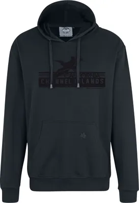 Produktbild von Übergrößen Kapuzen-Sweatshirt AHORN SPORTS Channel Island schwarz Iron Grey 7XL
