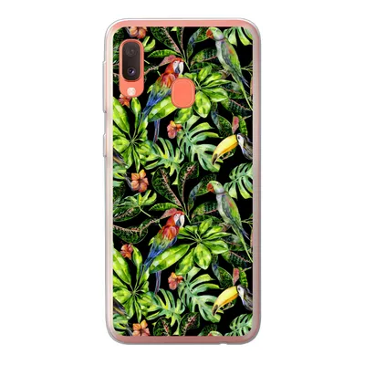 Produktbild von MuchoWow® Handyhülle Schutzhülle Hülle für Samsung Galaxy A20e Vögel - Tropisch - Muster Silikon Softcase Handy Hülle - Abdeckung