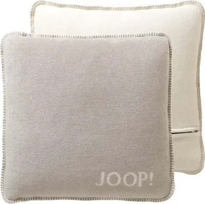 Produktbild von JOOP!Kissen UNI-DOUBLEFACE Kissenbezug mit Füllung Farbe Feder-Ecru Größe 50x50 cm