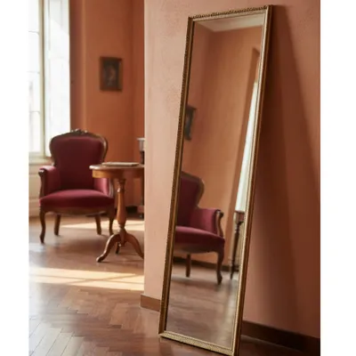 Immagine prodotto di MO.WA Specchio da parete, specchio classico, 40x135 cmArgento antico, cornice in legno, verticale, orizzontale, per ingresso, bagno, camera da letto, corridoio,