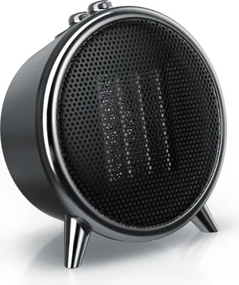 Produktbild von Brandson Keramikheizlüfter 1500W, Keramik Heizelement, 2 Leistungsstufen, Überhitzungsschutz, Automatische Abschaltung, Umkippschutz, energiesparend, Schwarz/Silber