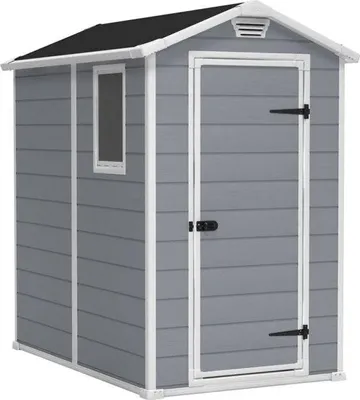 Image de Abri de jardin KETER Manor 46S, 2,5 m², 192 x 130 x 198 cm, Résistant aux intempéries, Gris