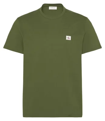 Produktbild von Calvin Klein Jeans SS BADGE 30S JERSEY Herren T-Shirt Grün : Größe - S Größe: S