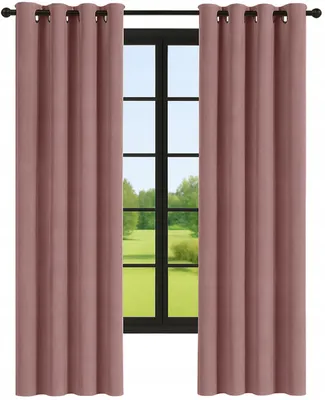 Produktbild von Velours Vorhang mit Ösen | Fertigvorhang aus Samt | Elegante Gardine für Wohnzimmer & Schlafzimmer