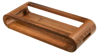 Zdjęcie produktu dla Artelegno - Dwustronna taca z drewna orzechowego 15 x 37 cm VASD