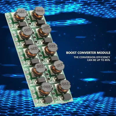 Zdjęcie produktu dla Moduł przetwornicy podwyższającej napięcie DC-DC 1,5 V, 1,8 V, 2,8 V, 3 V, 3,3 V, 3,7 V, 4,2 V na 5 V – zestaw 10 sztuk do systemów magazynowania energii z akumulatorami