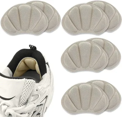 Produktbild von 4 Paar Fersenpolster Anti-Slip Fersenhalter Fersenschutz Schuh Polster Fersenkissen Muschel Beige