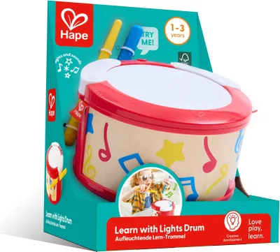 Produktbild von Hape Drum mit Lichtern - interaktives Musikinstrument für Kinder